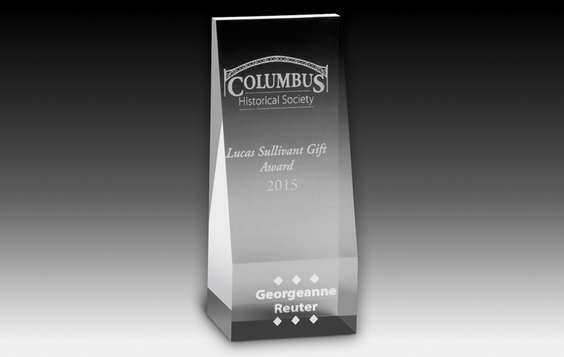 2252S (Screen Print), 2252L (Laser) - Angled Obelisk Award - 6" 2252S (Screen Print), 2252L (Laser) - Angled Obelisk Award - 6"